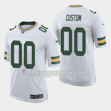 Maillot Homme Green Bay Packers Personnalisé Nike Blanc 100th